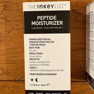 The INKEY List Peptide Moisturizer NEW